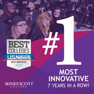 A purple graphic saying "#1 Most Innovative 7 years in a row"